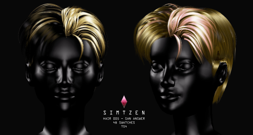 SIMS 4 CC : HAIRSTYLES CATALOG [H001 - H006] ✧ Early Access Download : PatreonAll my stuff becomes a