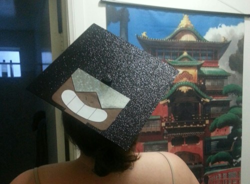 dknees88:  Graduation Cap Garnet!  This was so much fun to do, and it came out much better than I expected. To my peers: We are an experience: make sure we’re a good experience :)!  Took roughly 1 ½ hours. Materials: various scrapbook paper, hot glue