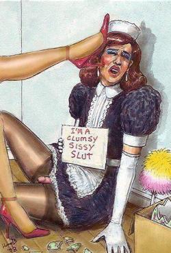 goddessveronica:  #Femdom #sissy #sissyslut #sissification art   This is so me ♥♡♥♡♥♡♥♡♥♡