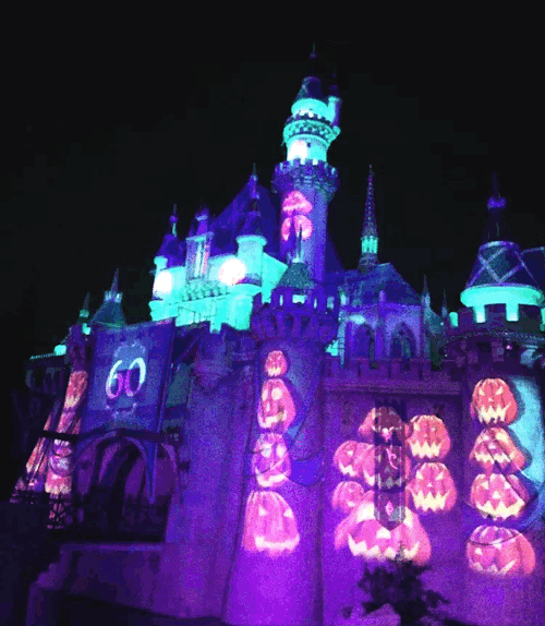 disneyparks:  Creepin’ Beauty’s Castle!Mickey’s Halloween Party at Disneyland Park!