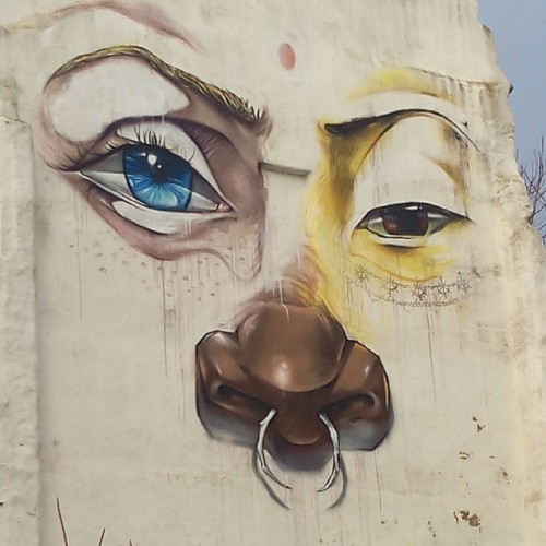 The buildings have eyes! #Streetart #Graffitti #Lisbon #Lisboa #Portugal #SãoBento
