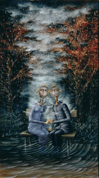 The Lovers   -   Remedios Varos   1963Spanish-Mexican   1908-1963oil on canvas