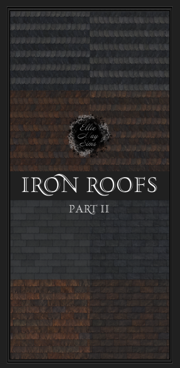 Iron roofs part 28 types of roofingAll texture maps are from www.textures.comConverted to alpha and 