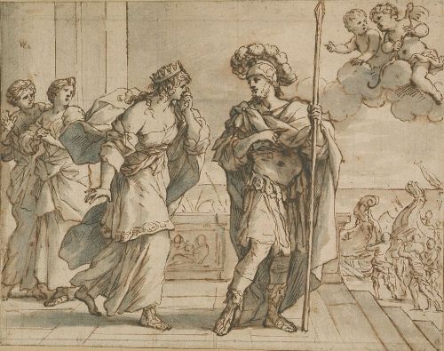 xshayarsha: Aeneas Taking Leave of Dido, Giovanni Francesco Romanelli (1610-1662)