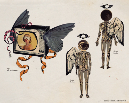 atoms2ashes:Madoka Magica witches in Collage form, including Gertrud, Charlotte, Elly, and Elsa Mari