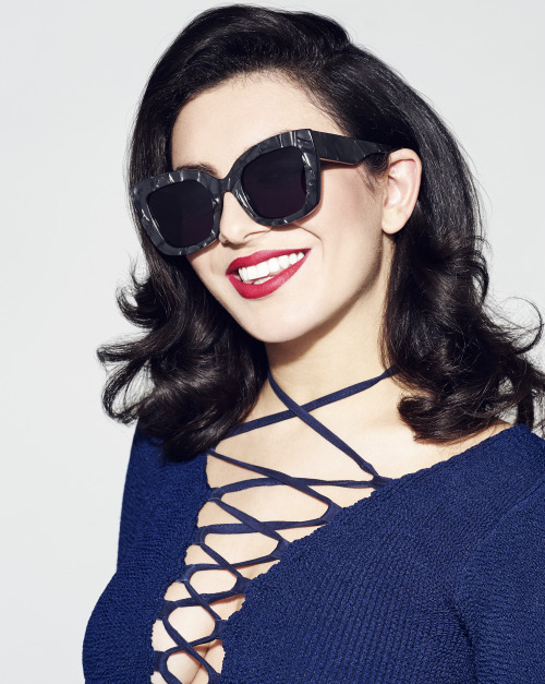 houseofhollandltd: Charli XCX wearing “Black Marble Edith” eyewear