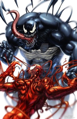 extraordinarycomics:  Venom vs Carnage by Grandizer05.