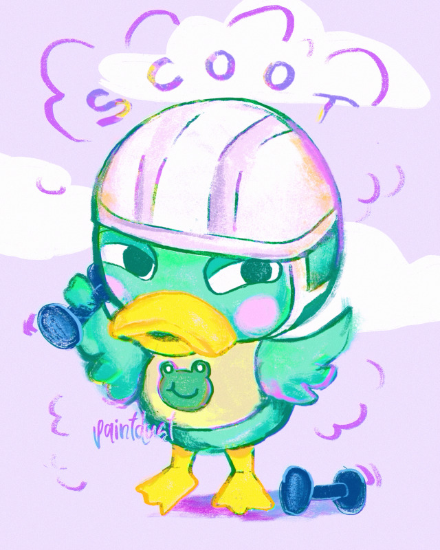 Jock duck villagers really QUACK me up because they’re always talking about working on those muscles and getting ripped while...