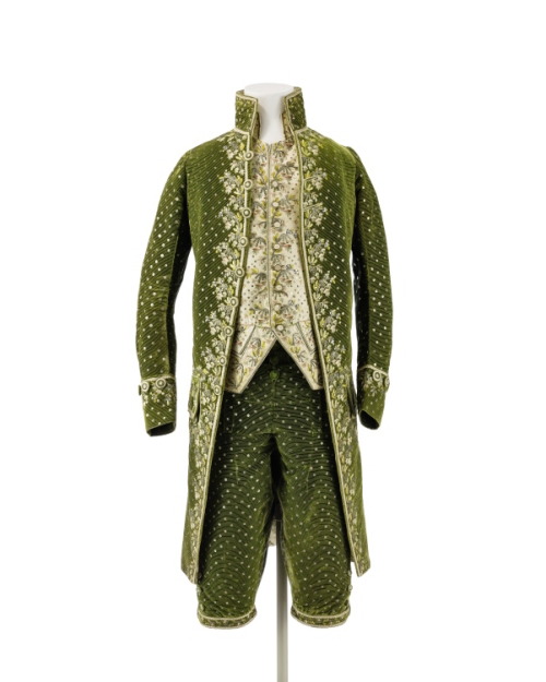 fripperiesandfobs: Suit ca. 1785From the Kunstgewerbemuseum, Staatliche Museen zu Berlin via Europea