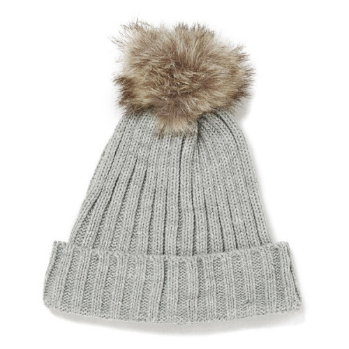 Impulse Women’s Pom Pom Beanie ❤ liked on Polyvore (see more brown hats)