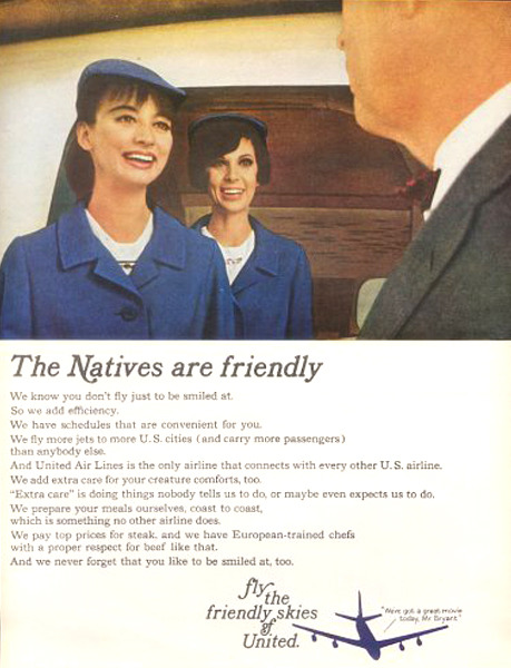 fuckyeahstewardesses:  … the friendly skies. 