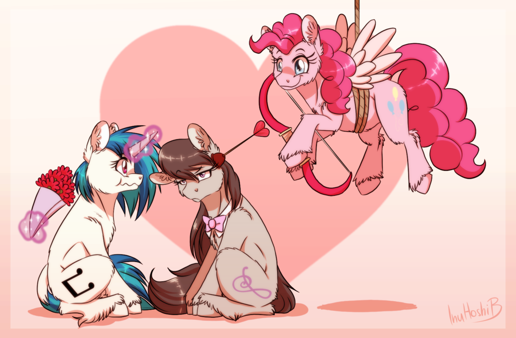 mlpfim-fanart:Cupid’s Arrow - Valentine’s Day - 2016 by InuHoshi-to-DarkPen X3