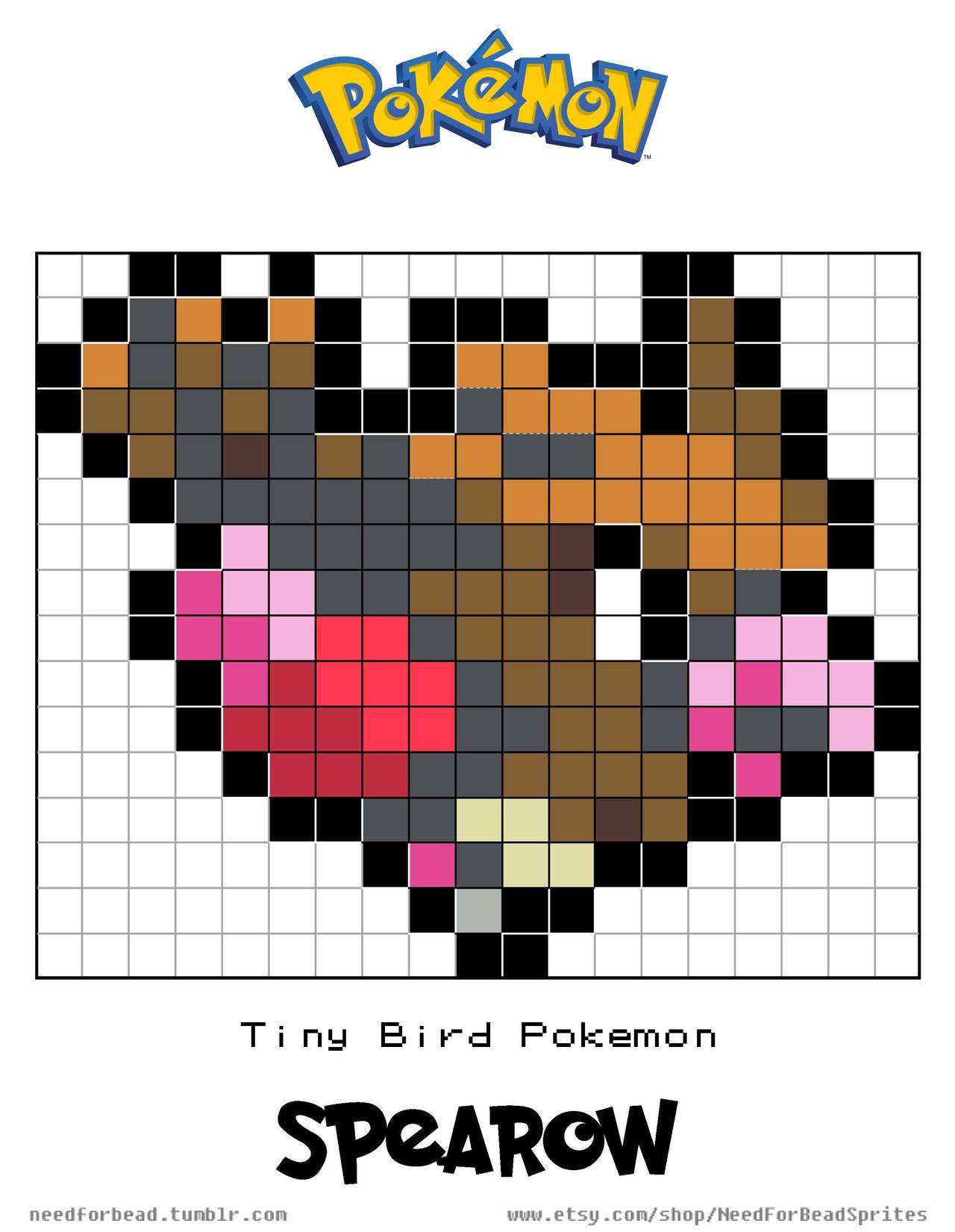 Pokemon: Spearow #021 The Tiny Bird Pokemon... - Need for Bead