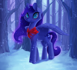 whimsyykittyy:  Snow Night Princess Luna