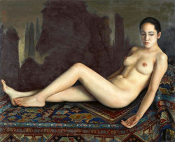 artbeautypaintings:  Nude - Shi Liang