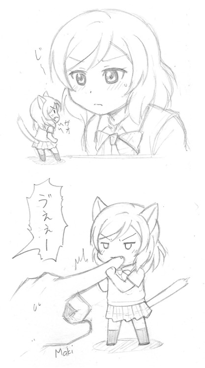 miyuki-yoshiharu - Neko!Maki →Nico ← MakiMaki just got a...