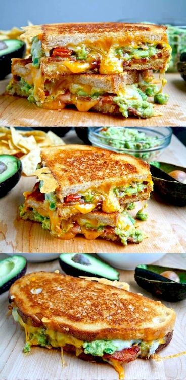 Sex greatfoods:  Bacon Guac Grilled Cheese via pictures