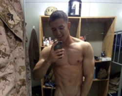 seaknightch-46:Shirtless Marines and Navy buds…Pics cropped from more revealing photos which I will post these and more on a separate blog I’m starting on another site.   More intel to come.  Stay tuned for details…
