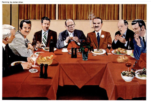 Watergate: “The Break-Ins Begin: With a Banquet” Julian Allen for New York, 1974