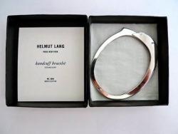 asuddensway:Helmut Lang “Handcuff” bracelet