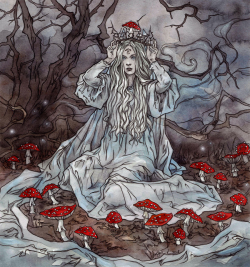 ex0skeletal-undead: Fairy Illustrations by LiigaKlavina This artist on Instagram // Facebook