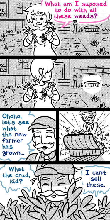 delusioninabox: Daily #1,705! I know how to make a good first impression when I play farming games.[