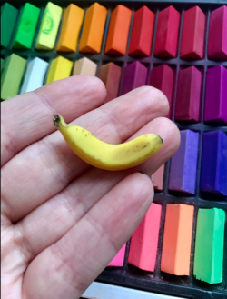 laughingfish: tenrhettwoods:  eggrollie:  eggrollie: art has been hard lately but i made this banana today and its probably the height of my ability and i am ready now UPDATE…………………… smaller  talented banana man  you fools…..while you