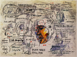 artist-basquiat:  Monticello, 1983, Jean-Michel