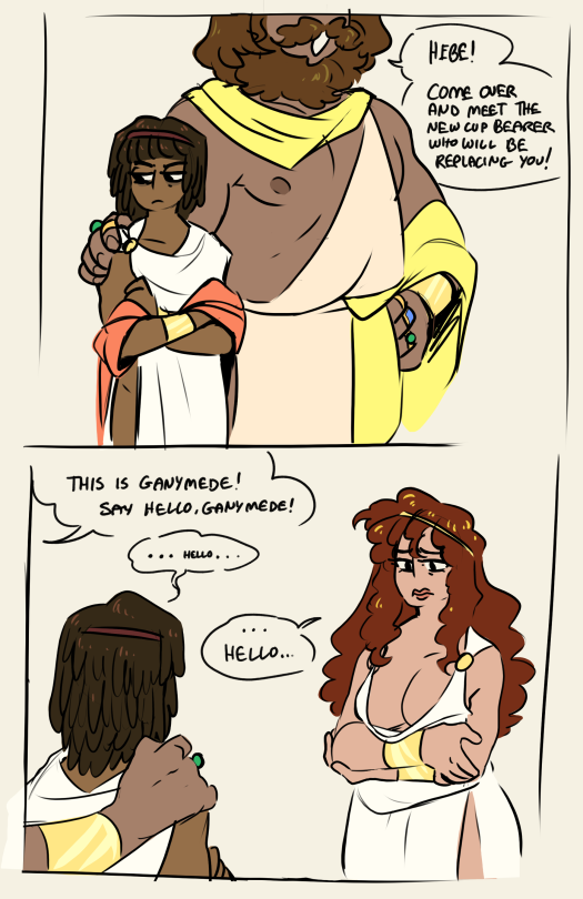 Here Have Some Ganymede Angst Or Whatever When He Became The New Cup Bearer.