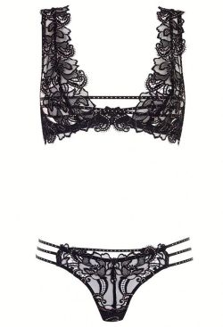 martysimone:  Agent Provocateur | Zinnia - guipure lace embroidery set | FW2018-19 Collection