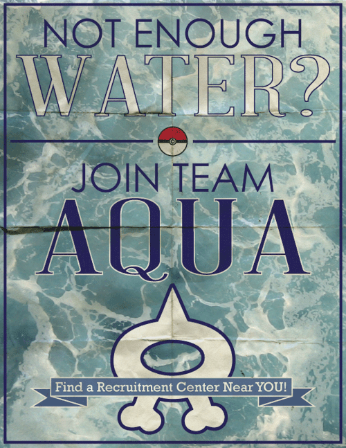 prophet-0f-fluff:puff-to-tuff:All the Pokemon Evil Team Recruitment Posters. Now with Team Flare. En