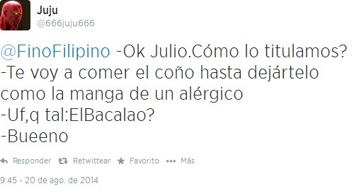 finofilipino:  Te gusta el bacalao Y LO SABES. Atentos al nuevo temazo de Julio Iglesias.  Enviado por cartasarriba.