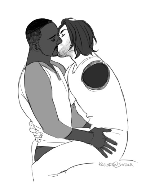 kaciart:Kiss you goodnightIncidentally this is the physical representation of indecision