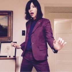 youth-decaay:carrie_rachel: Back in Portland for the night. So I put on a suit and made the most of it.