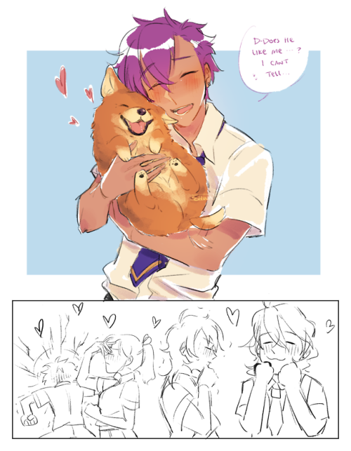 pk-buttcheeks:undead helps adonis overcome his fear of touching animals ft leon but also everyones i