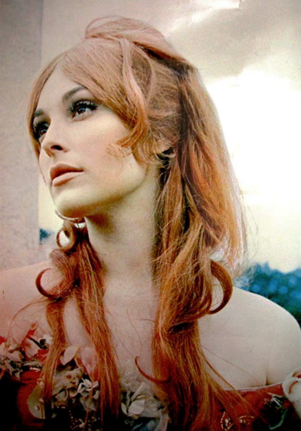 Sharon Tate photographed for Roman Polanski’s “Fearless Vampire Killers” on the Pinewood studios backlot in 1966