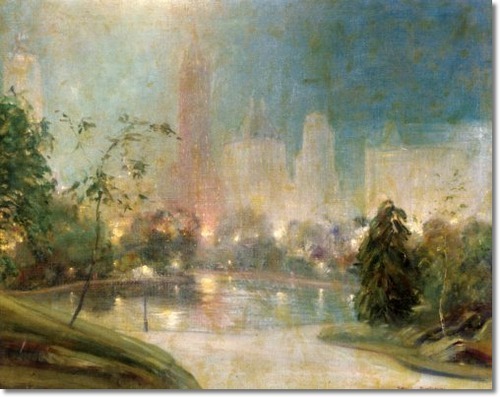 Johann Berthelsen - Central Park at Night.