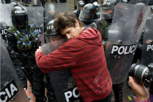 Where the fuck is “pepper spray everything cop" when you need him? Fuck it. I would’ve cracked his skull with a nightstick.