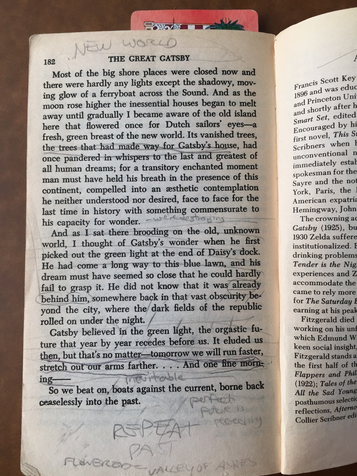 nationalbook:  “If there’s a place where the dead watch the living, would Fitzgerald