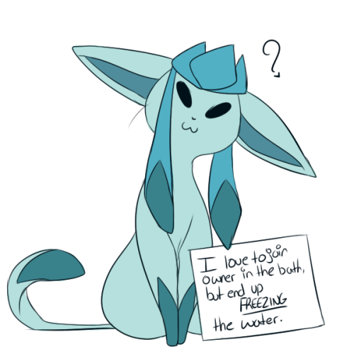 thechocolatebunnie:Glaceon, shame!