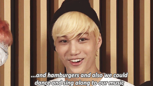 whooon-blog:  Jongin getting carried away when asked what he’d like to do with the fans 