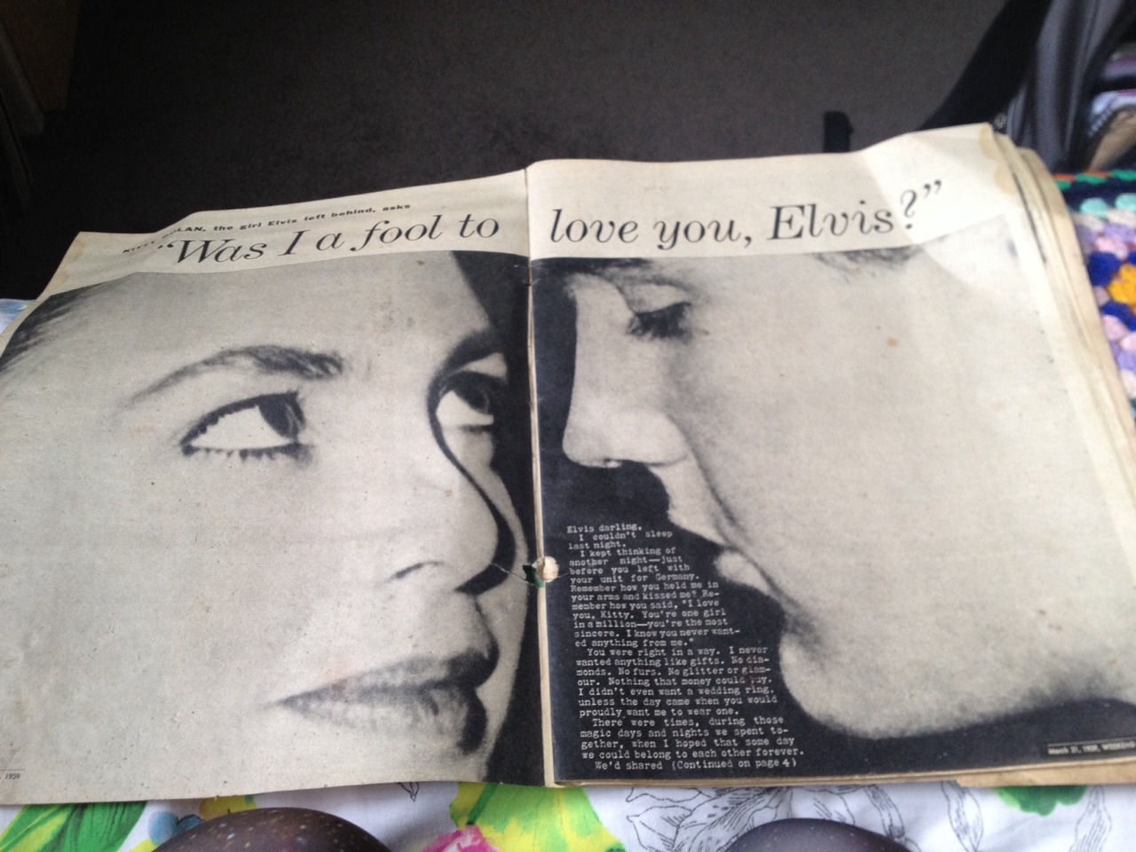sexypresley:  I love my aunt (She found Elvis Presley newspapers under her house
