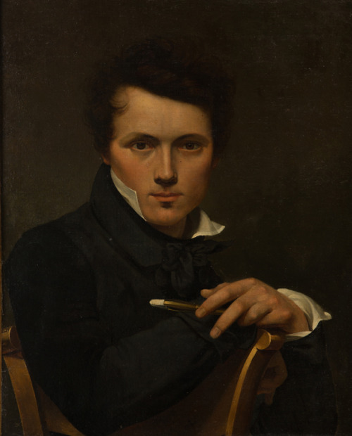 somanyhumanbeings:Claude-Marie Dubufe, Autoportrait (c. 1818)