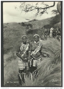 South African Zulu women, via Delcampe.