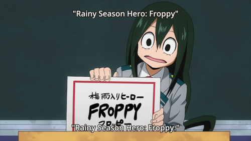SHE BASICALLY NAMED HERSELF FROGGER