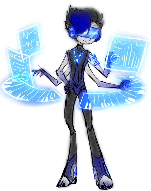 Logan’s alien form in the Secret DJ AU! The Species:His species is polymorphic in that each individu