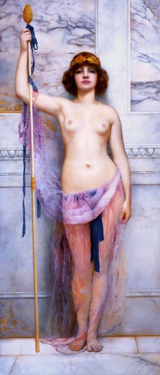 artisticinsight:   John William Godward (1861-1922)     The Mirror, 1899 l A Priestess, 1894 l A Priestess II, 1893 