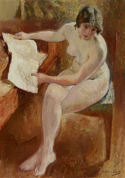 sylvainbuffet:Otto Vautier (1863-1919) - Femme au piano-forte