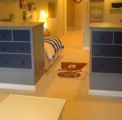 Bedroom IndianapolisLarge Carpeted Bedroom In A Transitional Loft Style With Blue Walls