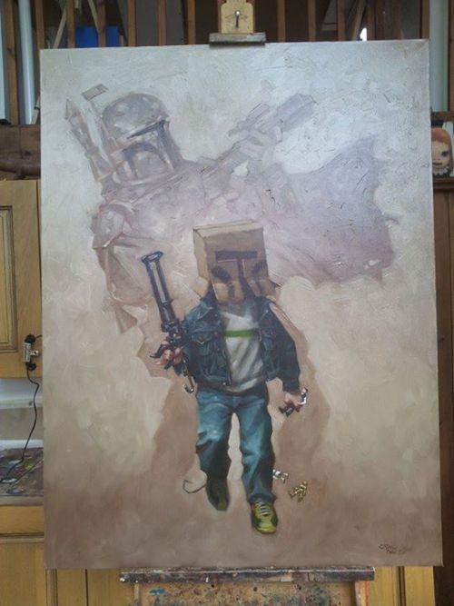 archiemcphee:
“ English artist Craig Davison creates series of paintings that beautifully illustrate the awesome power of childhood imagination and our limitless ability to play pretend as our favorite movie characters. He draws from a wide variety...